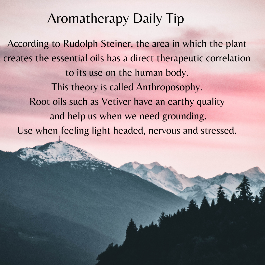 Aromatherapy Daily Tip blog post on Rudolf Steiner’s Anthroposophy by Aroma Thyme Aromatherapy