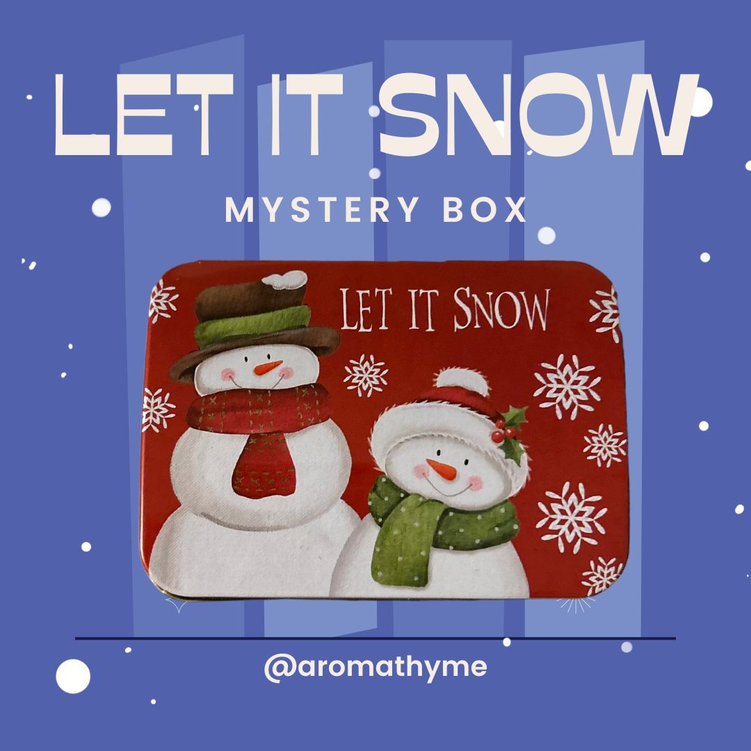 Aromatherapy Holiday Mystery Box of essential oils and aromatherapy products.